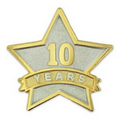 Year of Service Star Pin - 10 Year